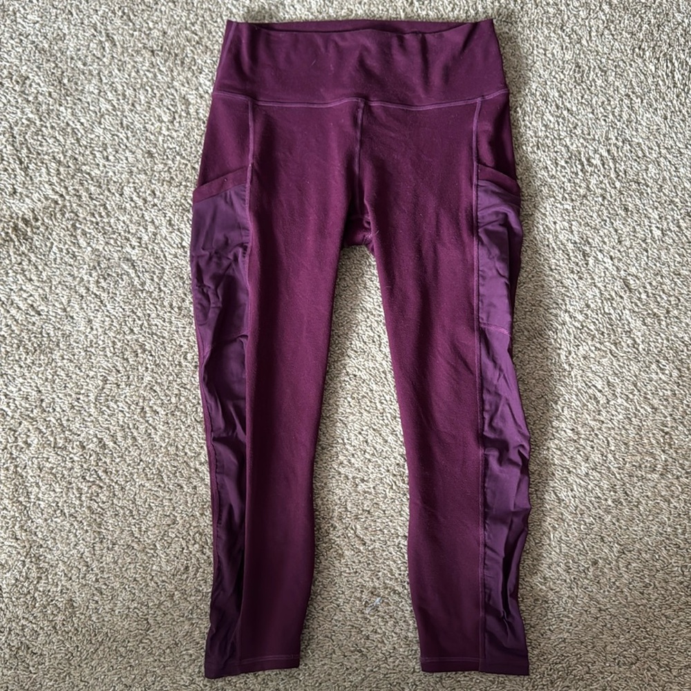 Women's High-Waist Active Leggings in Deep Plum- Fabletics